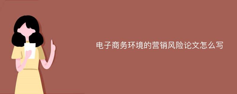 电子商务环境的营销风险论文怎么写